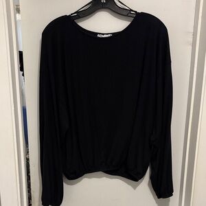Zara Elegant Black long sleeve top